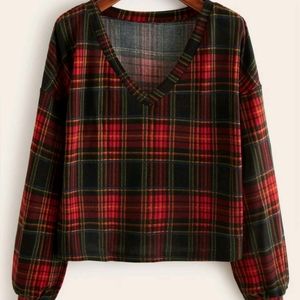 Tartan sweater shirt